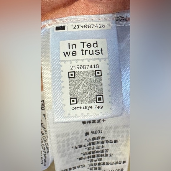 Ted Baker Polo Shirt Men's Size 4 Pink Collared Cotton Short Sleeve Chest Pocket - Picture 10 of 11